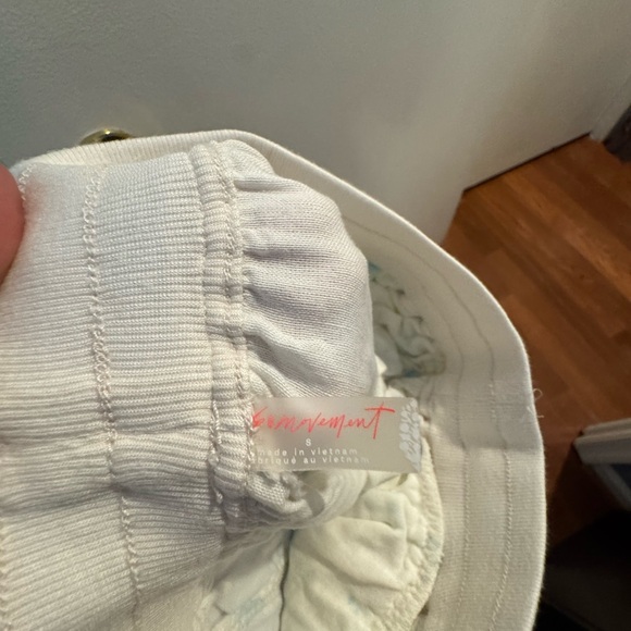 Free People White Floral Track Pants - Picture 4 of 4